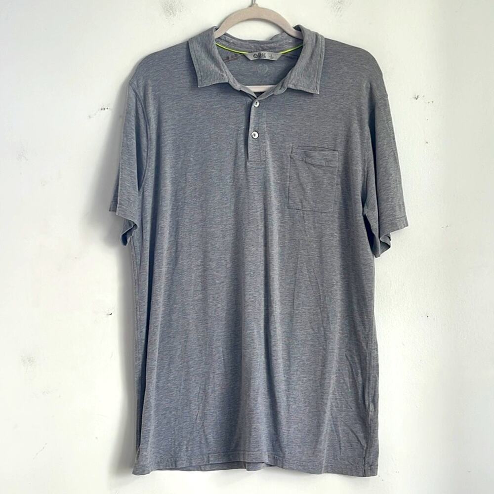 TASC Performance athletic quick dry golf polo shirt sz L